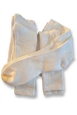 Gold Toe White Crew Socks 5 pair pack